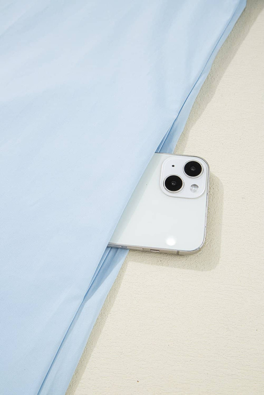 Myosotis Contrast Striped Notched V Neck Puff Sleeve Mini Dress