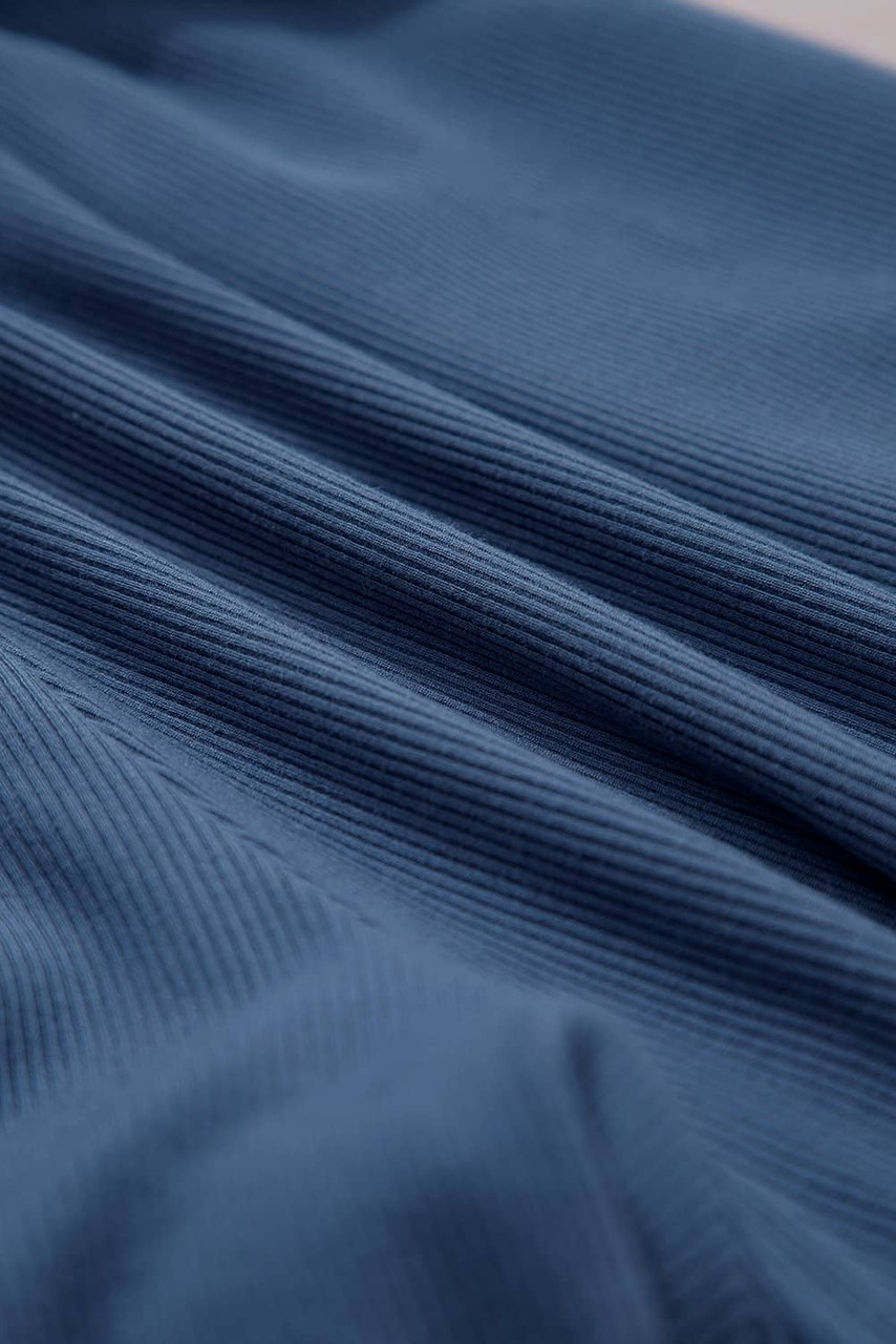 Ashleigh Blue Knit Open Back Cap Sleeve Drawstring Romper Ashleigh Blue Knit Open Back Cap Sleeve Drawstring Romper