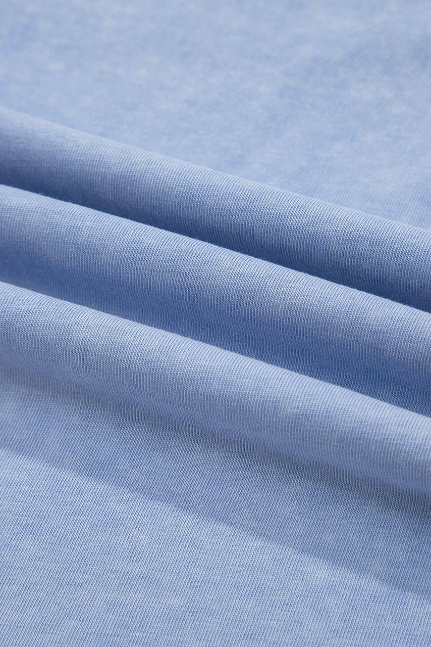 Beau Blue Mineral Wash Patched Chest Pocket Casual Tank Top