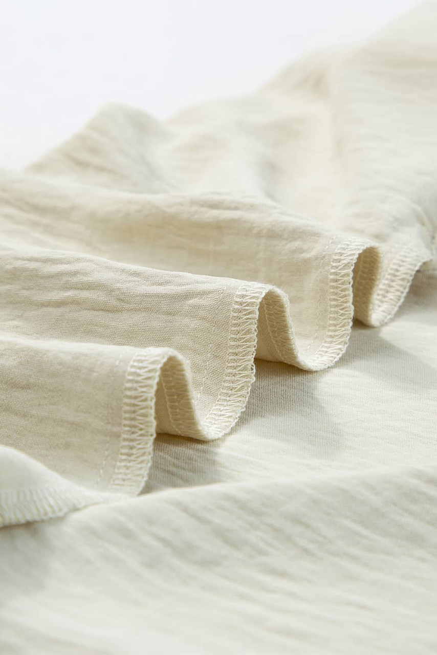 Beige Pure Color Patch Pocket Shirt