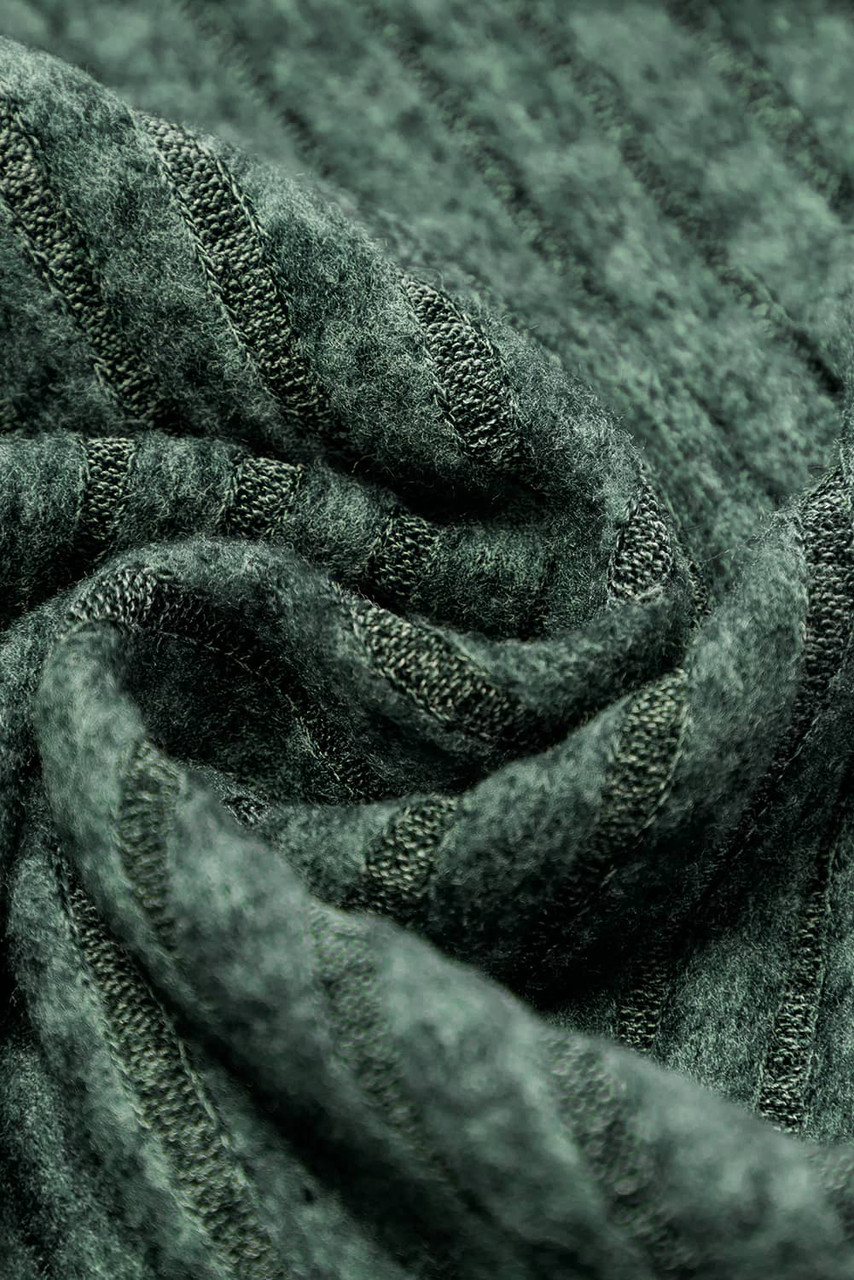 Mist Green Ribbed Keyhole Short Sleeve Wide Leg Jumpsuit