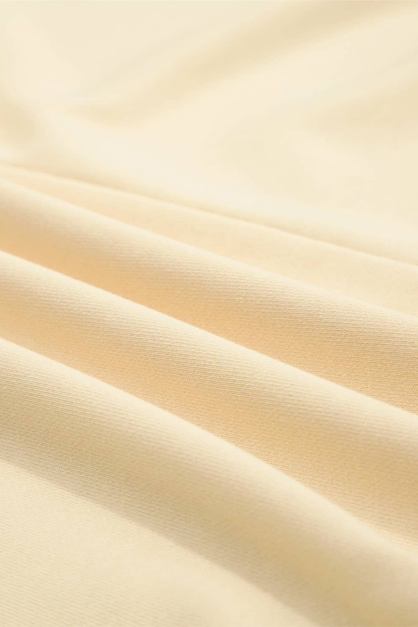 Apricot 2 in 1 Faux Two Piece Patchwork Round Neck Sweatshirt