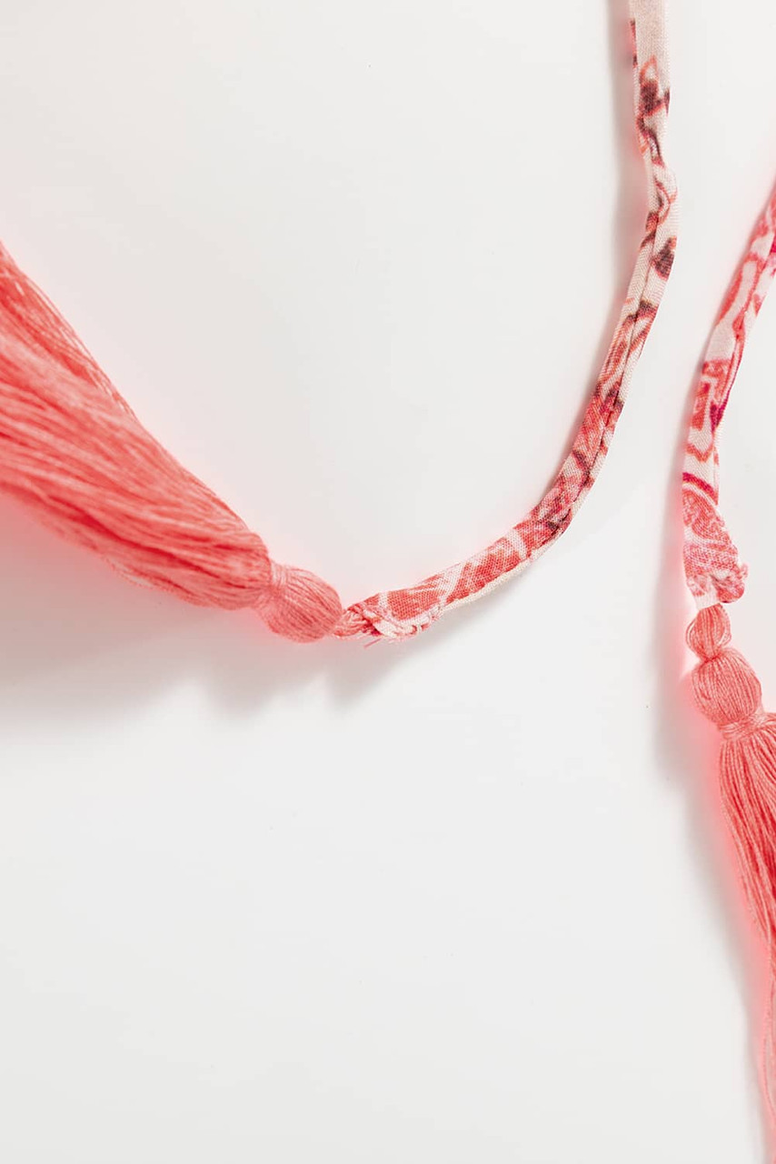 Pink Bohemian Floral Print Tassel Tie Long Sleeve Flowy Mini Dress Pink Bohemian Floral Print Tassel Tie Long Sleeve Flowy Mini Dress