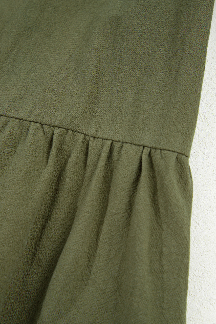 Four Leaf Clover Plus Size Collar Half Button Long Sleeve Ruffle Hem Mini Dress Four Leaf Clover Plus Size Collar Half Button Long Sleeve Ruffle Hem Mini Dress