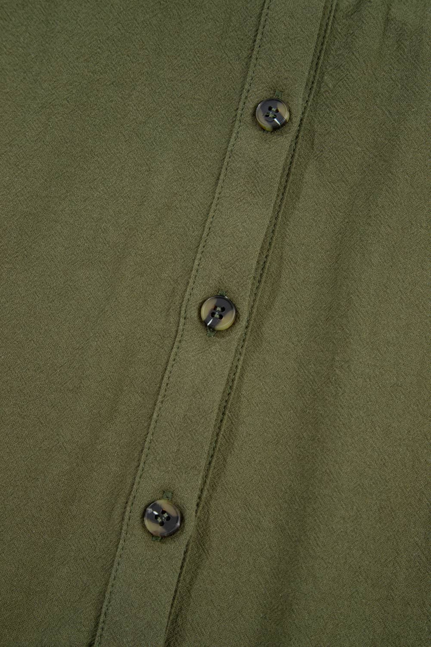 Four Leaf Clover Plus Size Collar Half Button Long Sleeve Ruffle Hem Mini Dress Four Leaf Clover Plus Size Collar Half Button Long Sleeve Ruffle Hem Mini Dress