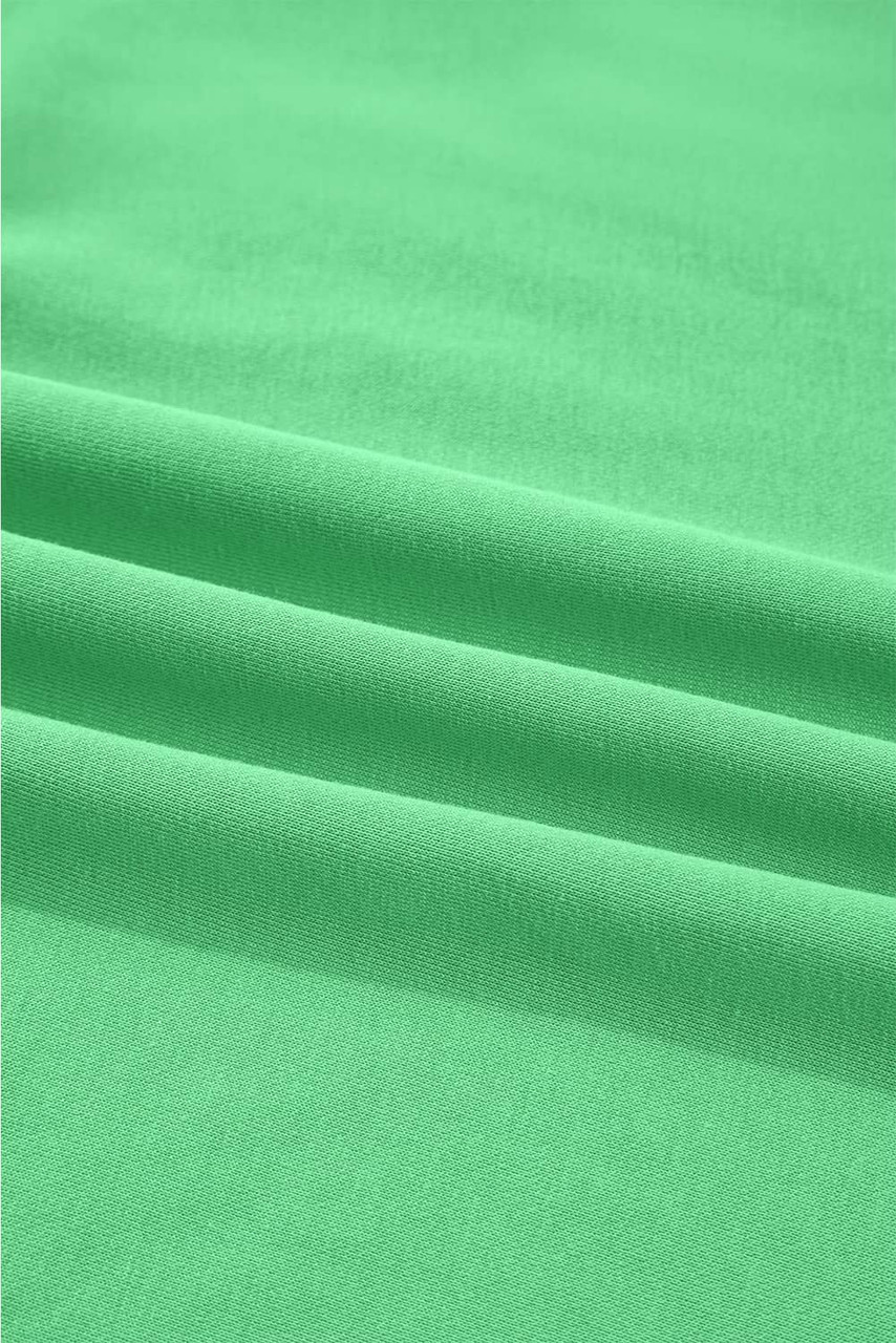 Bright Green Drop Shoulder Puff Sleeve Crop Pullover Drawstring Wide Leg Pants Set Bright Green Drop Shoulder Puff Sleeve Crop Pullover Drawstring Wide Leg Pants Set