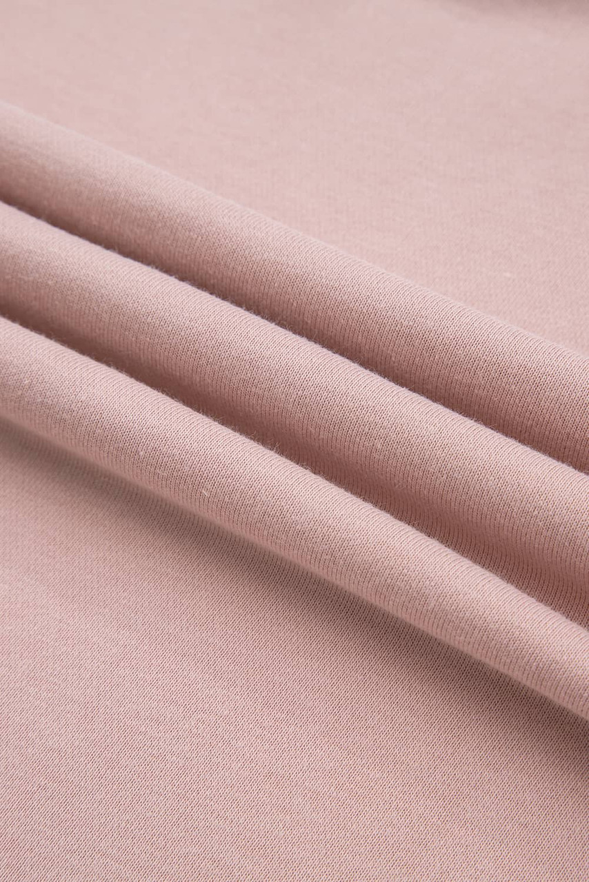 Pink Varsity Stripe Patchwork Puff Sleeve Pullover Drawstring Wide Leg Pant Set Pink Varsity Stripe Patchwork Puff Sleeve Pullover Drawstring Wide Leg Pant Set