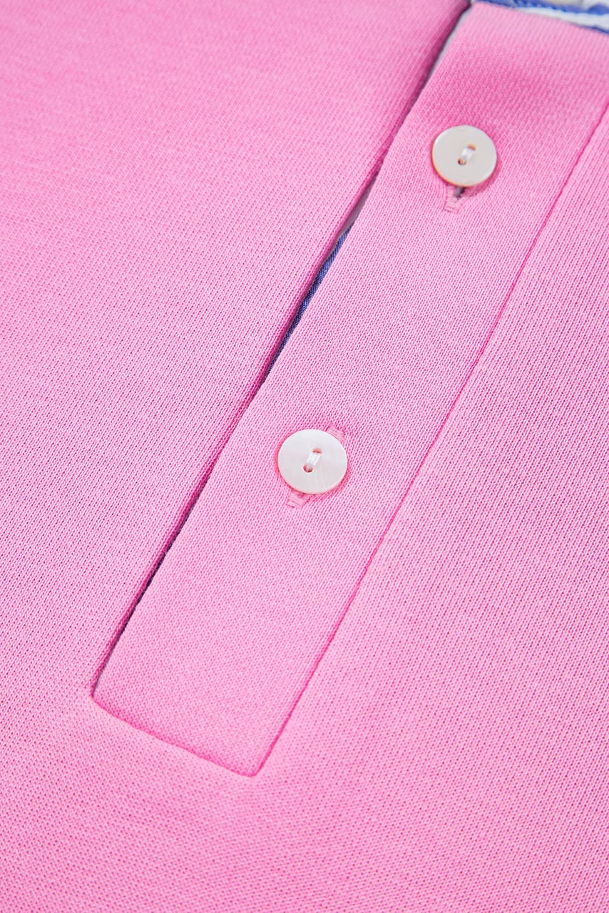 Pink Contrast Striped Collar Patchwork Puff Sleeve Ruffle Hem Mini Dress Pink Contrast Striped Collar Patchwork Puff Sleeve Ruffle Hem Mini Dress