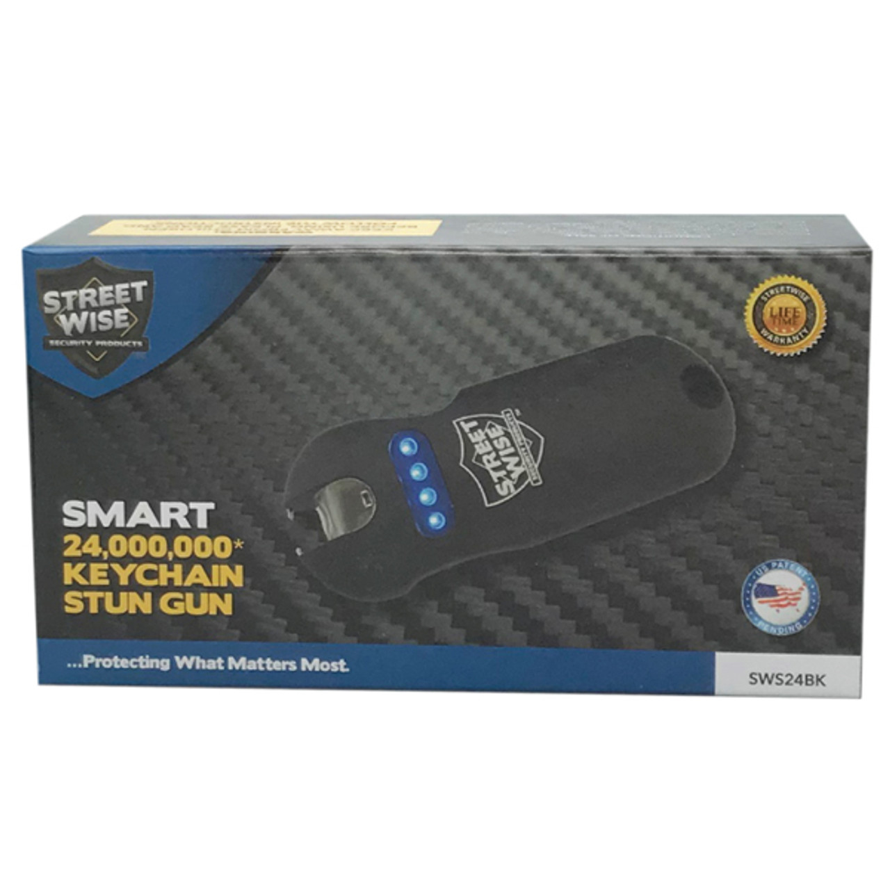 SMART 24,000,000* Keychain Stun Gun Black