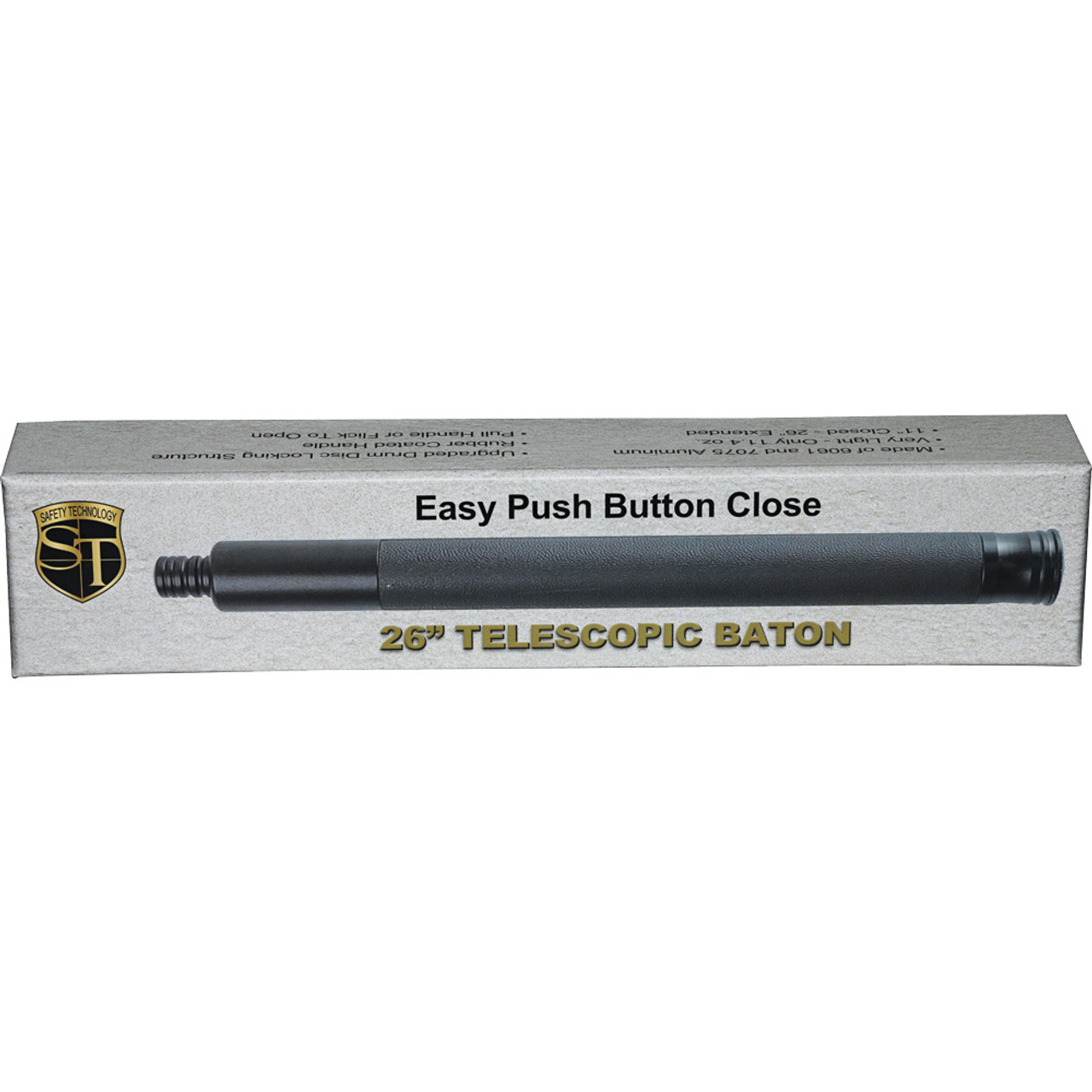 21 Rubber Handle Push Button Baton