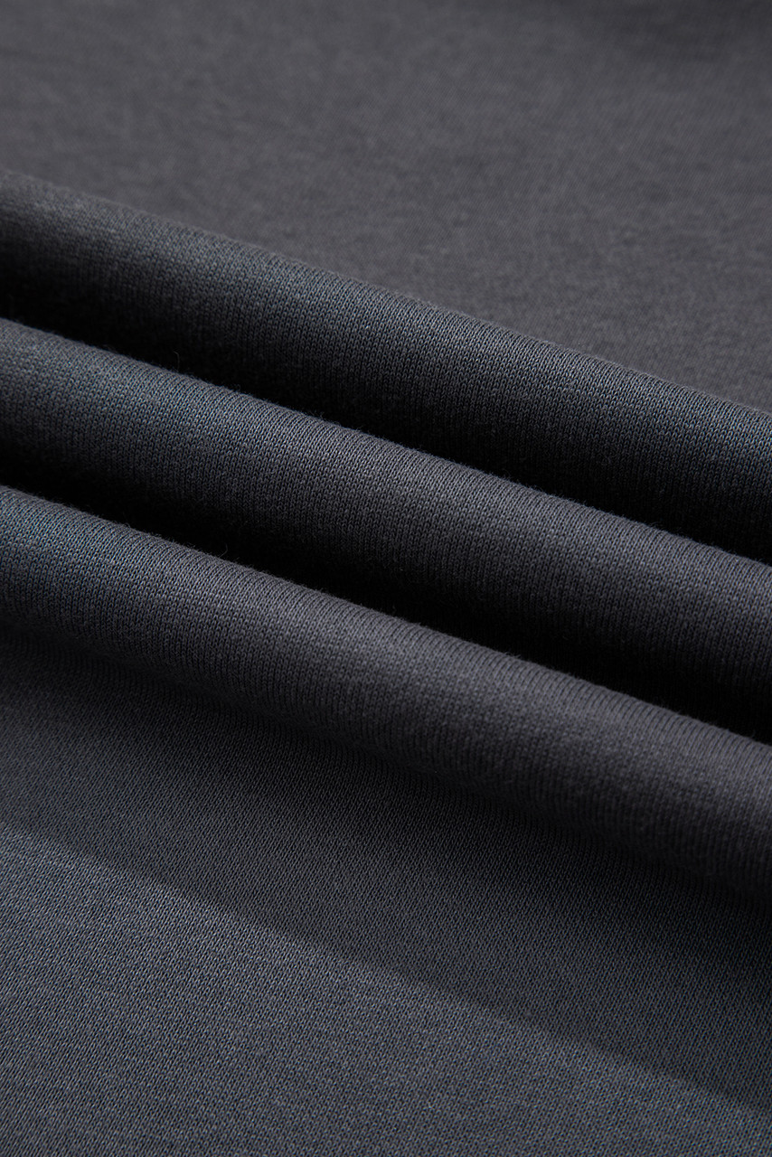 Dark Grey Varsity Striped Detail Drop Shoulder Oversized Sweatshirt