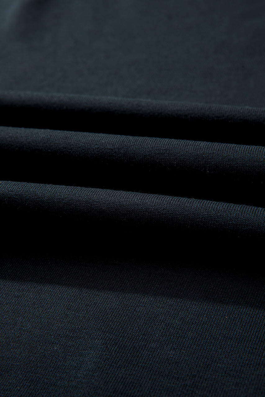 Black Studded Decor Ribbed Edge Mineral Wash Plus Size Jumper