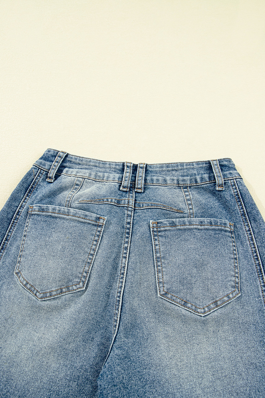 Dusk Blue Vintage Washed Seam Detail Shift Jeans Dusk Blue Vintage Washed Seam Detail Shift Jeans