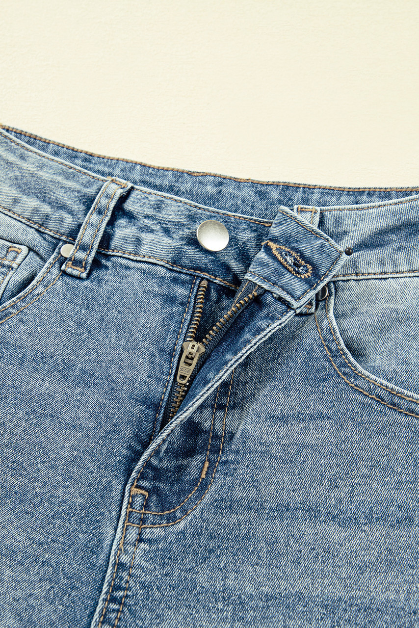 Dusk Blue Vintage Washed Seam Detail Shift Jeans Dusk Blue Vintage Washed Seam Detail Shift Jeans