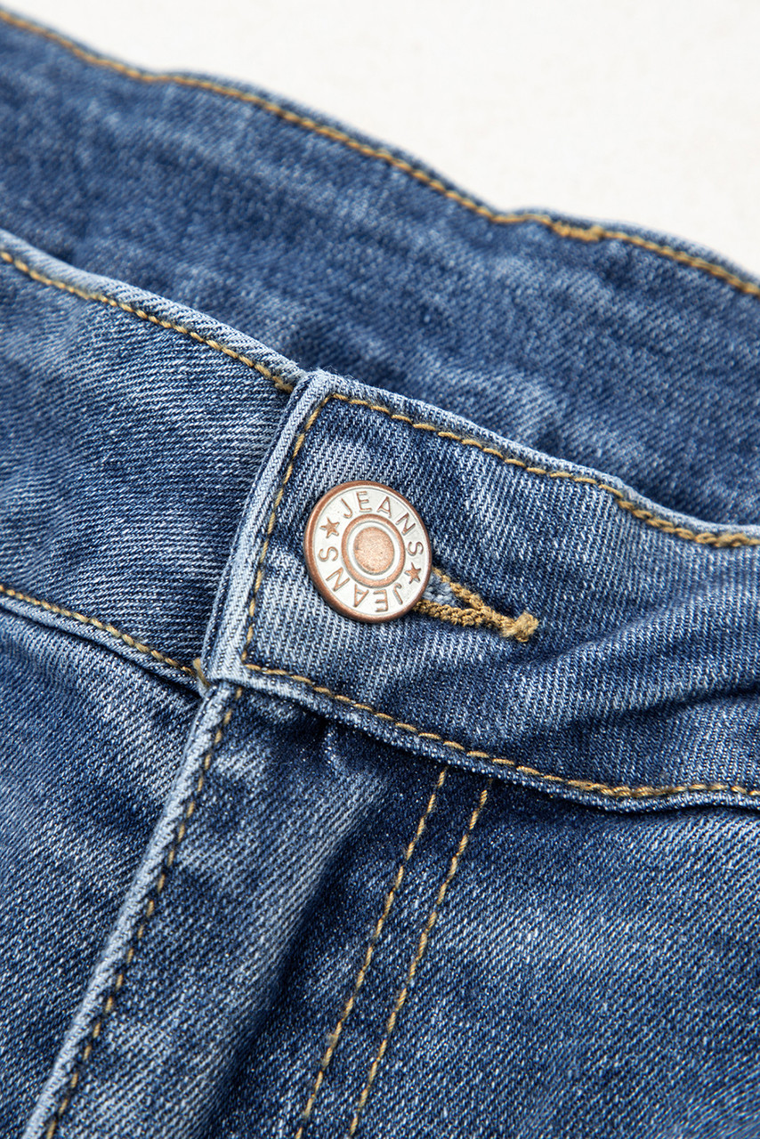 Ashleigh Blue Stitched Raw Hem Wide Leg Loose Jeans Ashleigh Blue Stitched Raw Hem Wide Leg Loose Jeans