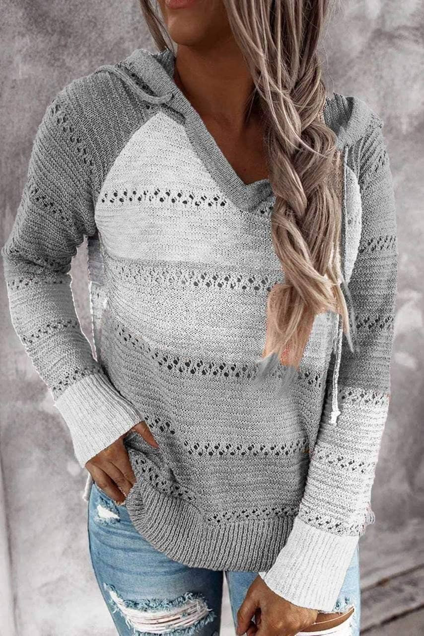Beach Bonfire Knitted Hoodie