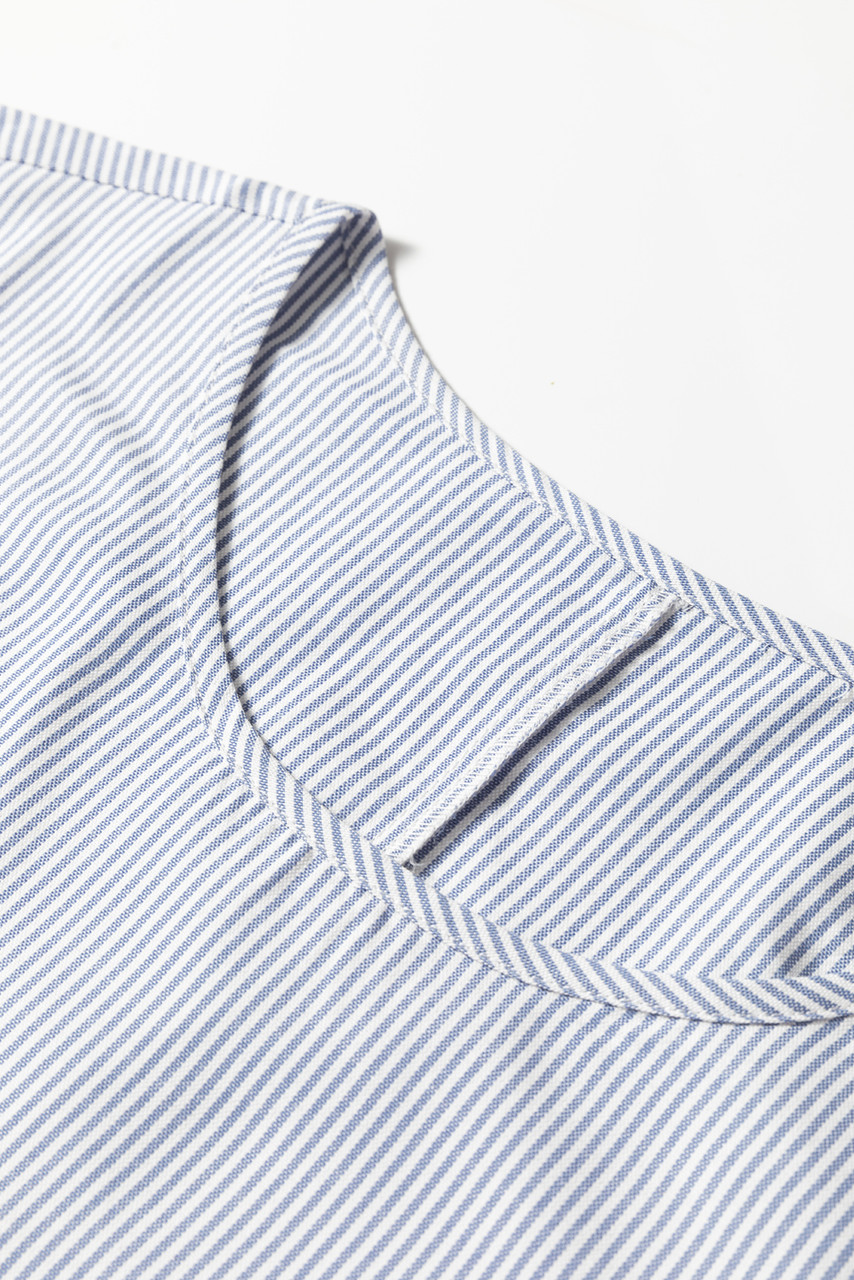 Sky Blue Stripe Patchwork Crossed Lace Detail Bracelet Sleeve Maxi Dress Sky Blue Stripe Patchwork Crossed Lace Detail Bracelet Sleeve Maxi Dress