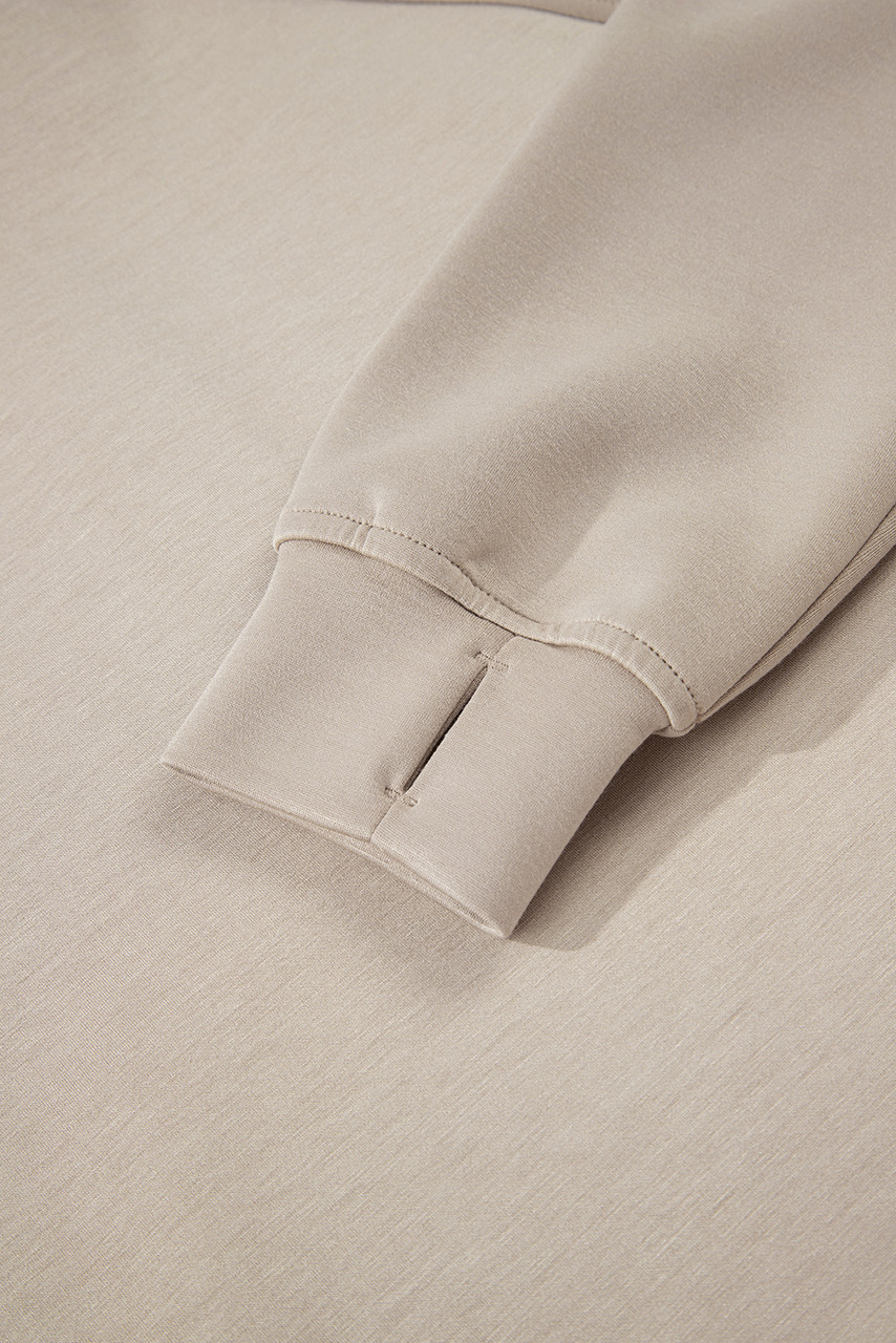 Jet Stream Half Zip Thumbhole Sleeve Hoodie Active Pants 2pcs Outfit