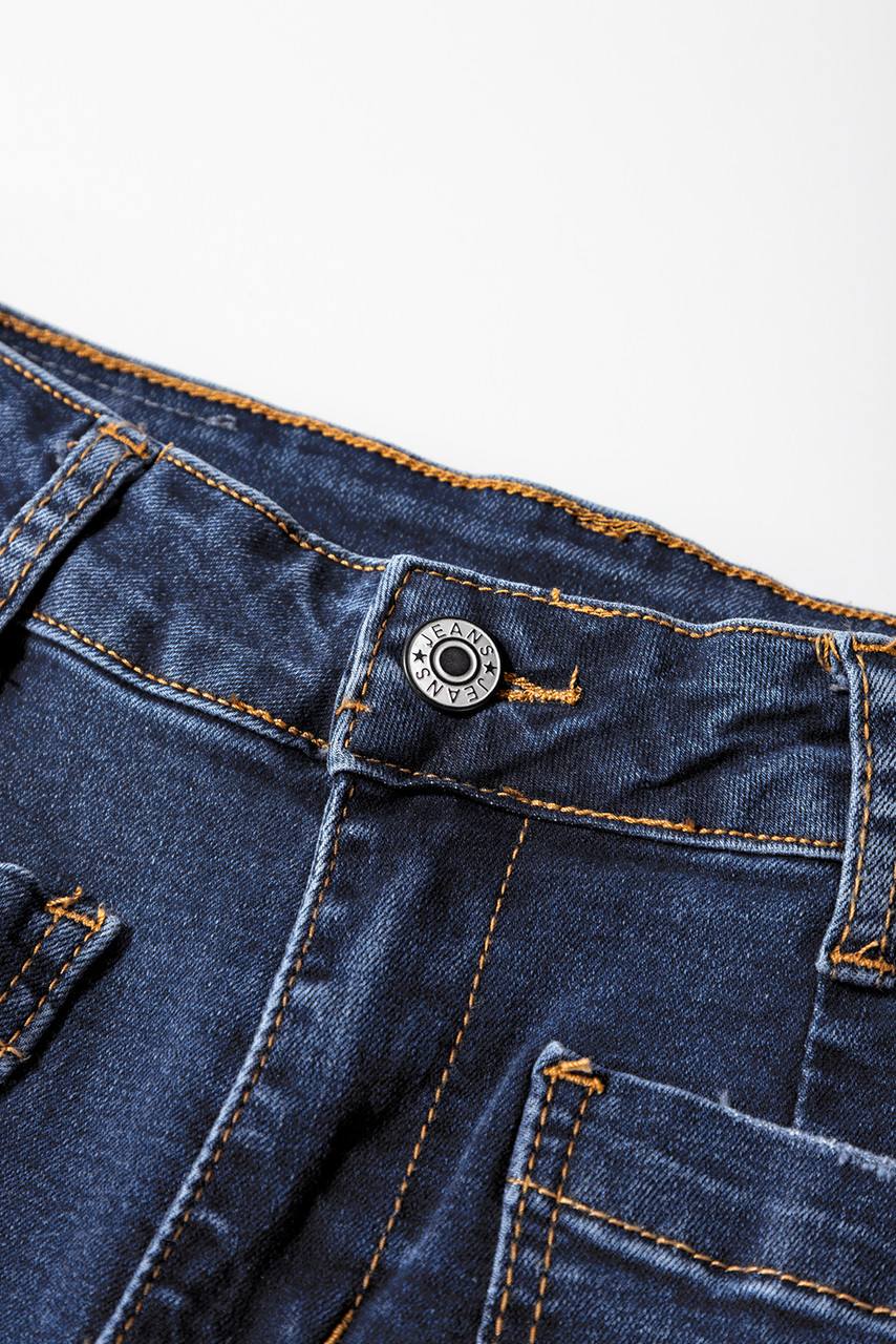 Bluing Mimimalist Patch Pocket Womens Shift Jeans