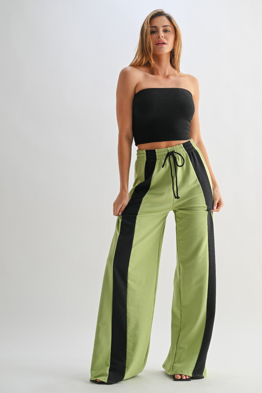 Color Block Wide Leg Lounge Pants Color Block Wide Leg Lounge Pants