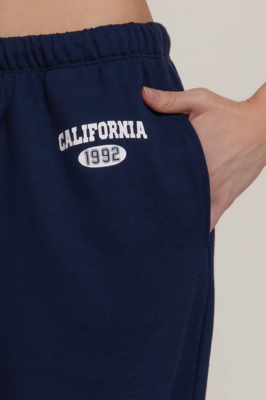 Waistband Print Detail Sweatpants Waistband Print Detail Sweatpants