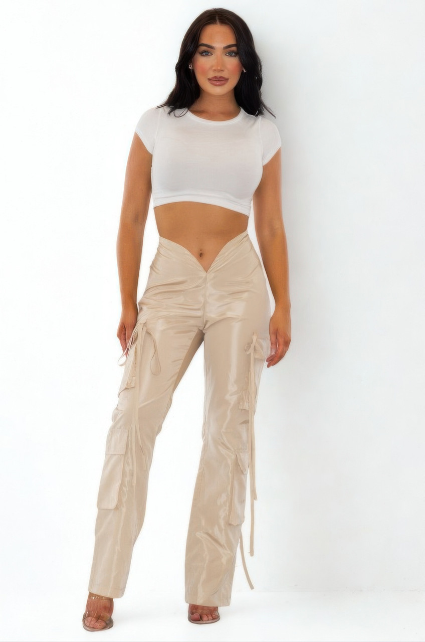 V Cut Cargo Pants