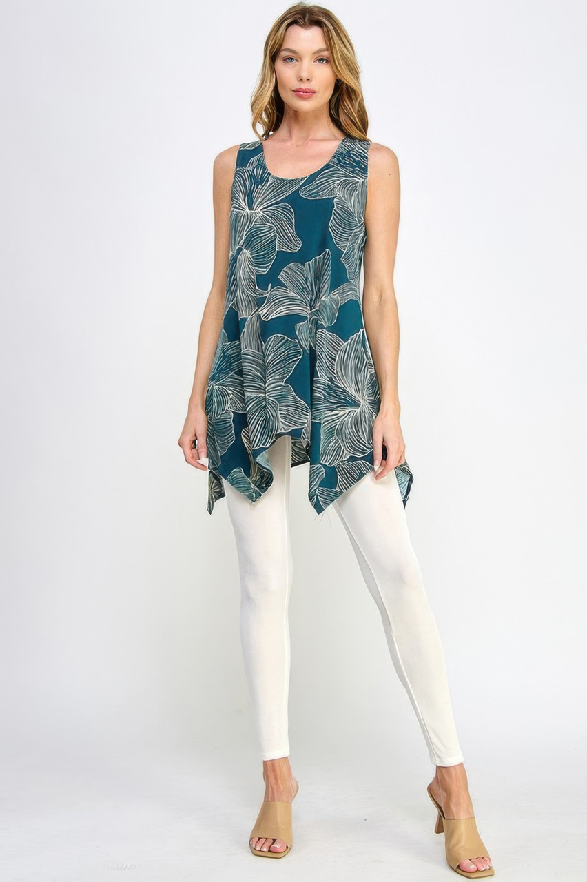 Hit Handkerchief Hem Tank Hit Handkerchief Hem Tank