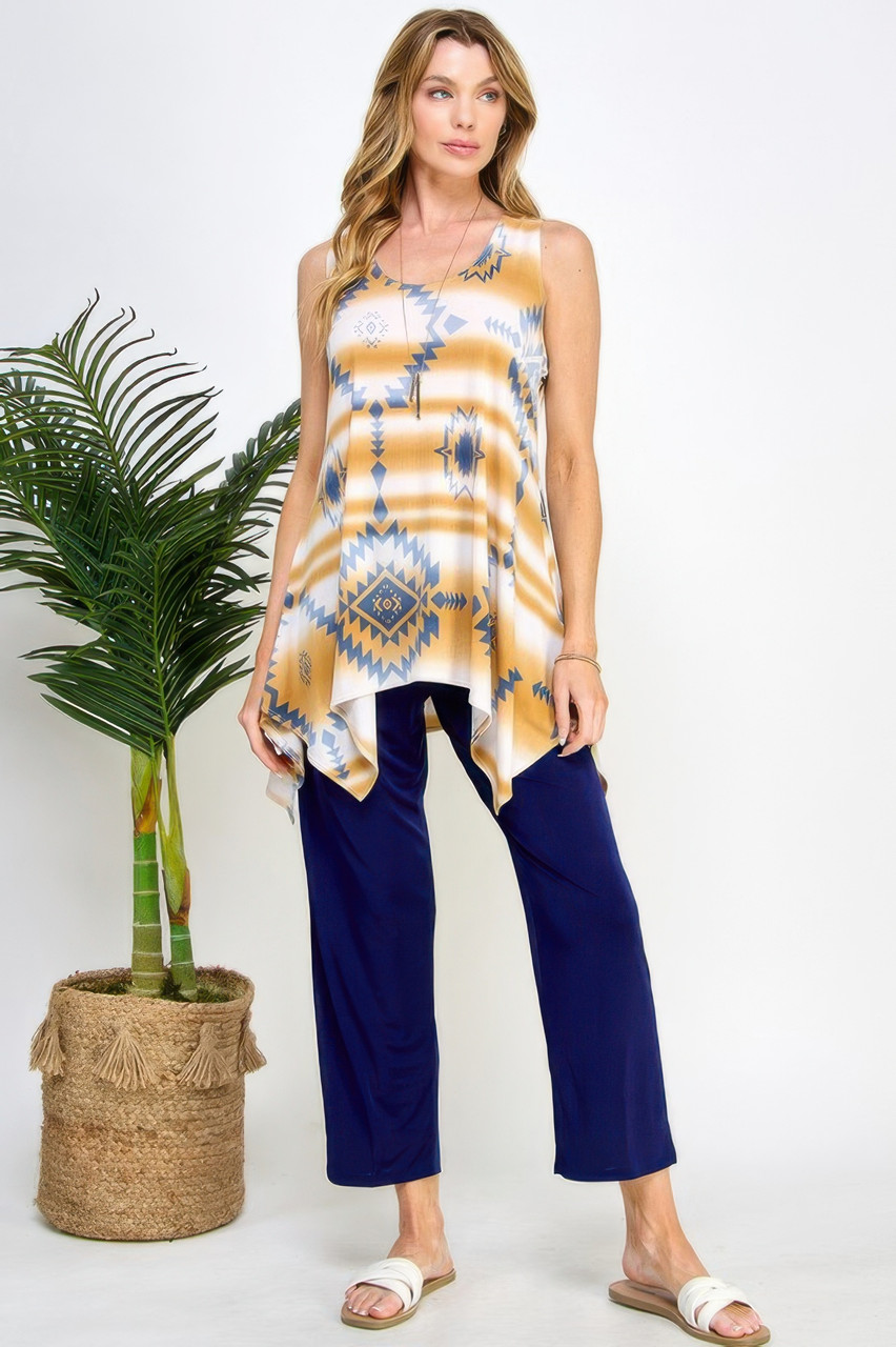 Hit Handkerchief Hem Tank Hit Handkerchief Hem Tank