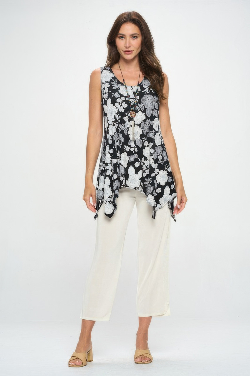 Hit Handkerchief Hem Tank Hit Handkerchief Hem Tank