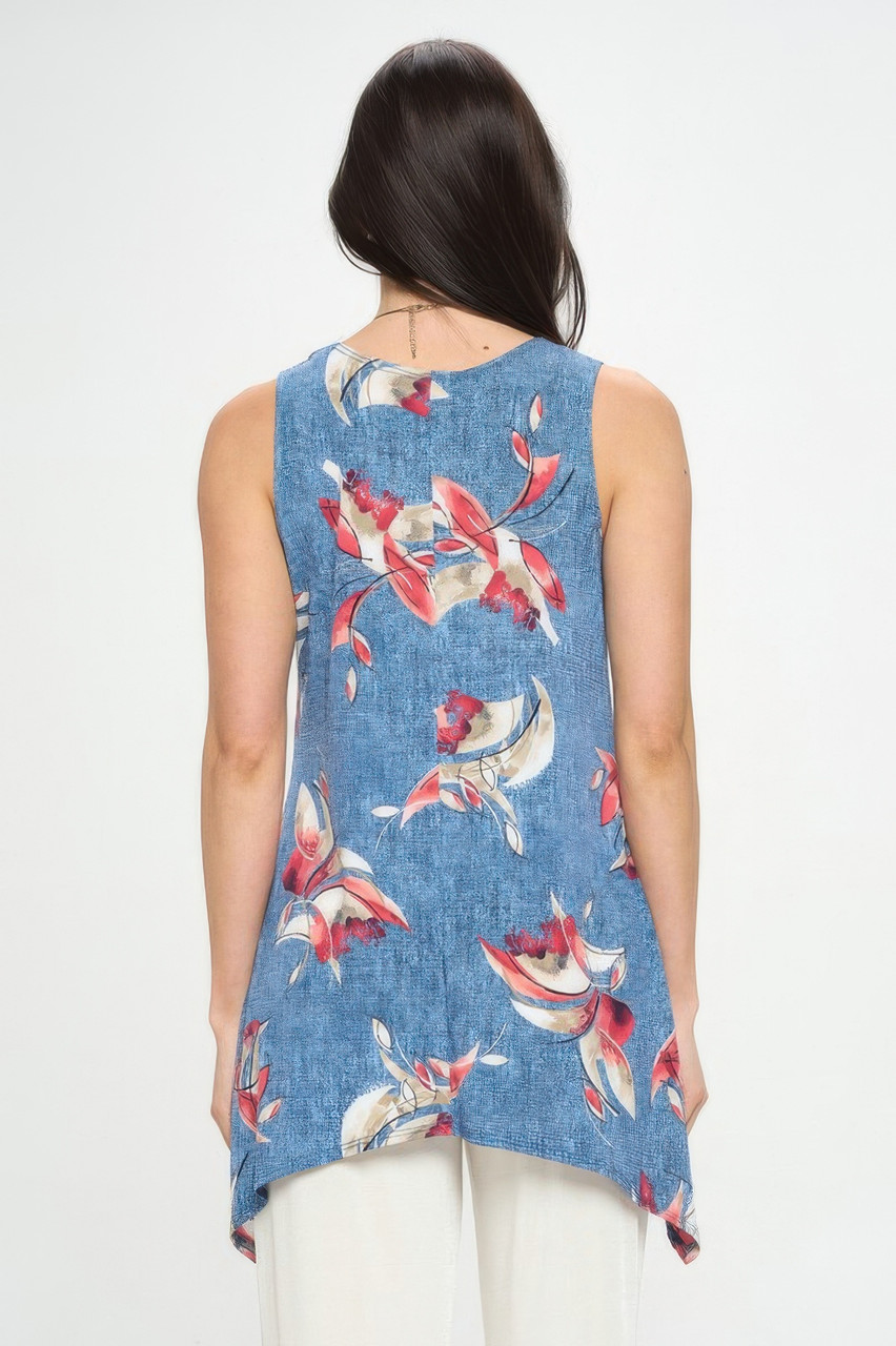 Hit Handkerchief Hem Tank Hit Handkerchief Hem Tank