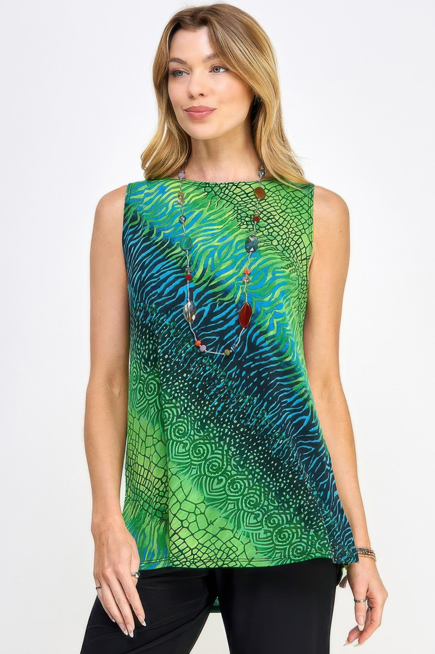Print Boat Neckline
