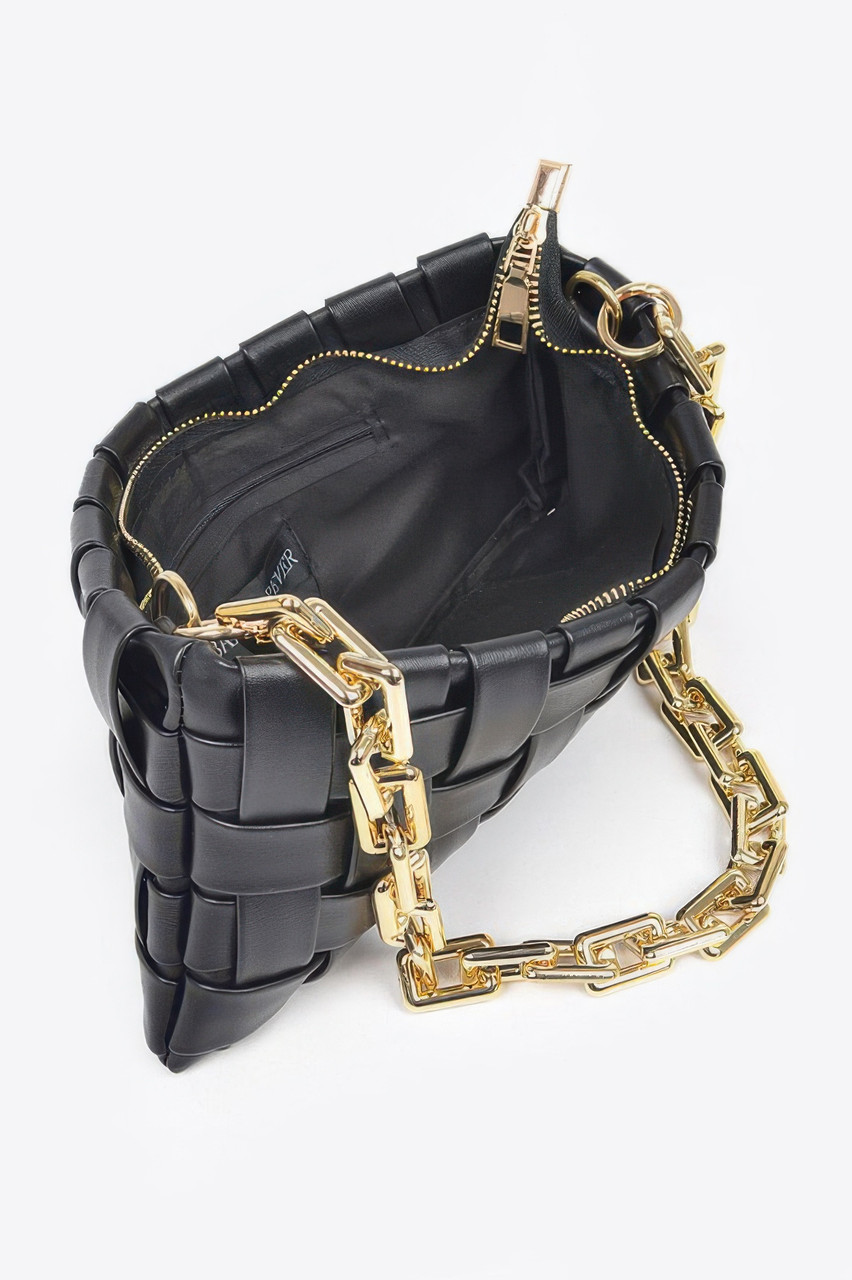 Braided Chain Crossbody Bag