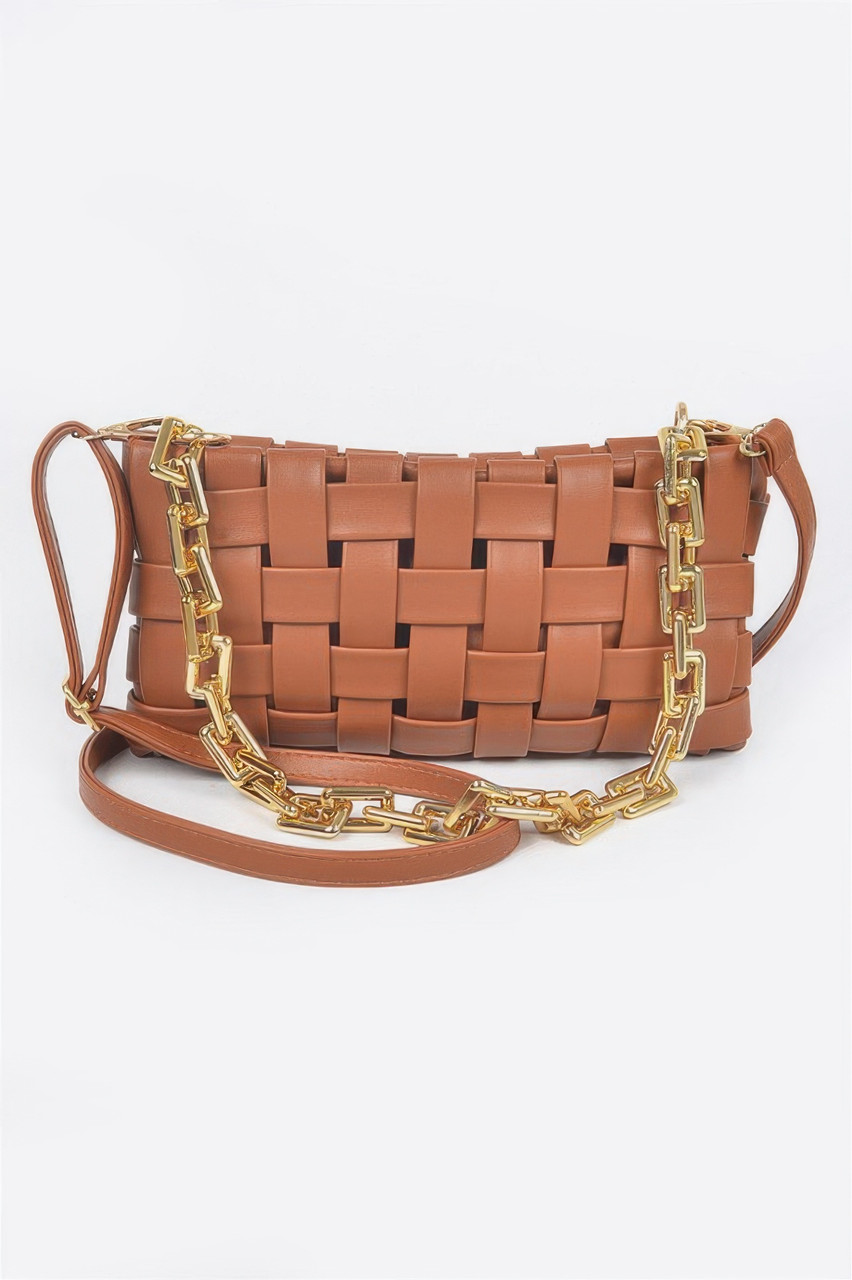 Braided Chain Crossbody Bag