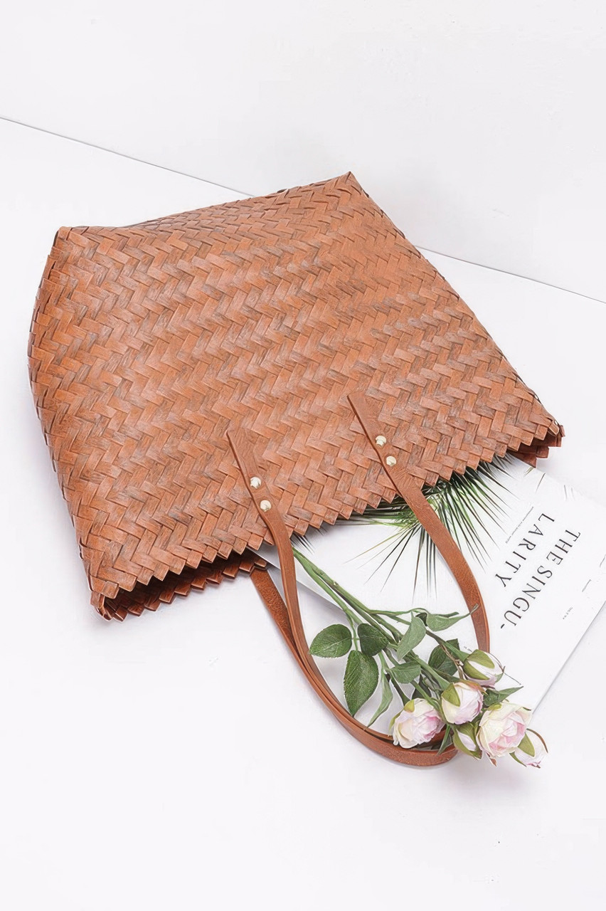 Pvc Braided Tote Bag