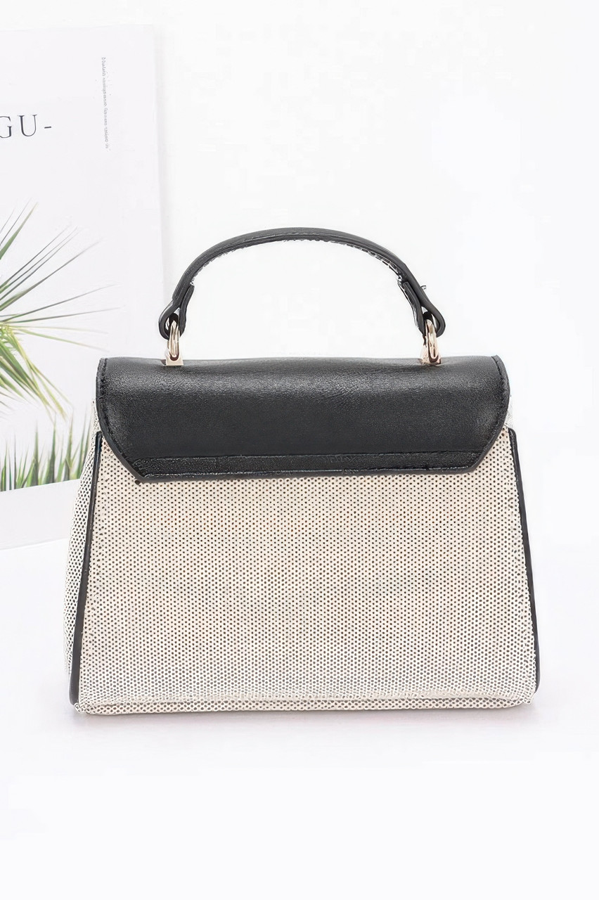 Canvas Top Handle Flap Bag