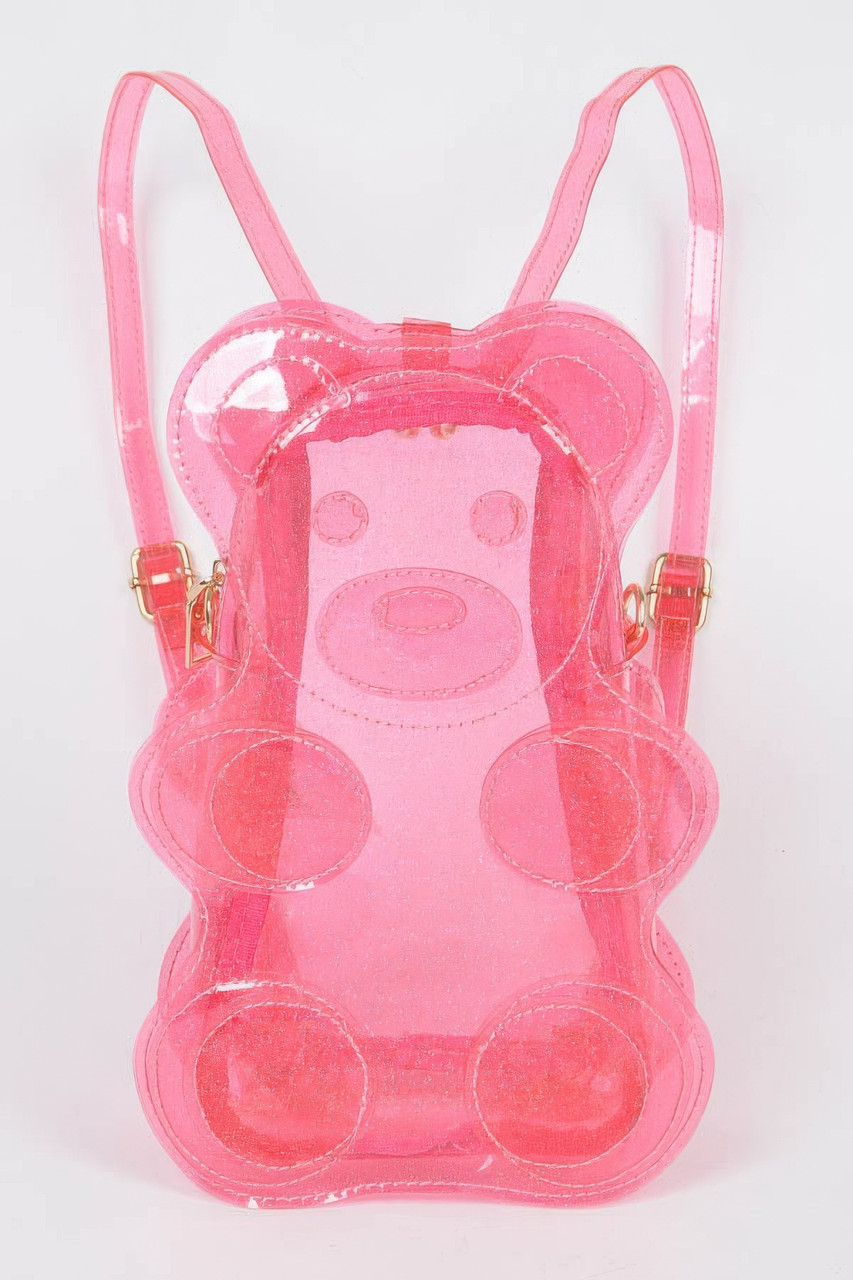 Transparent Teddy Bear Backpack