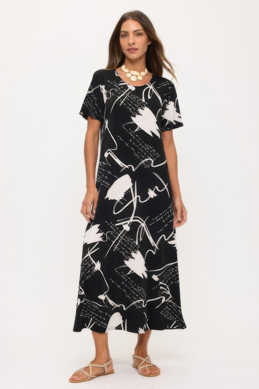 Print Bns Long Dress