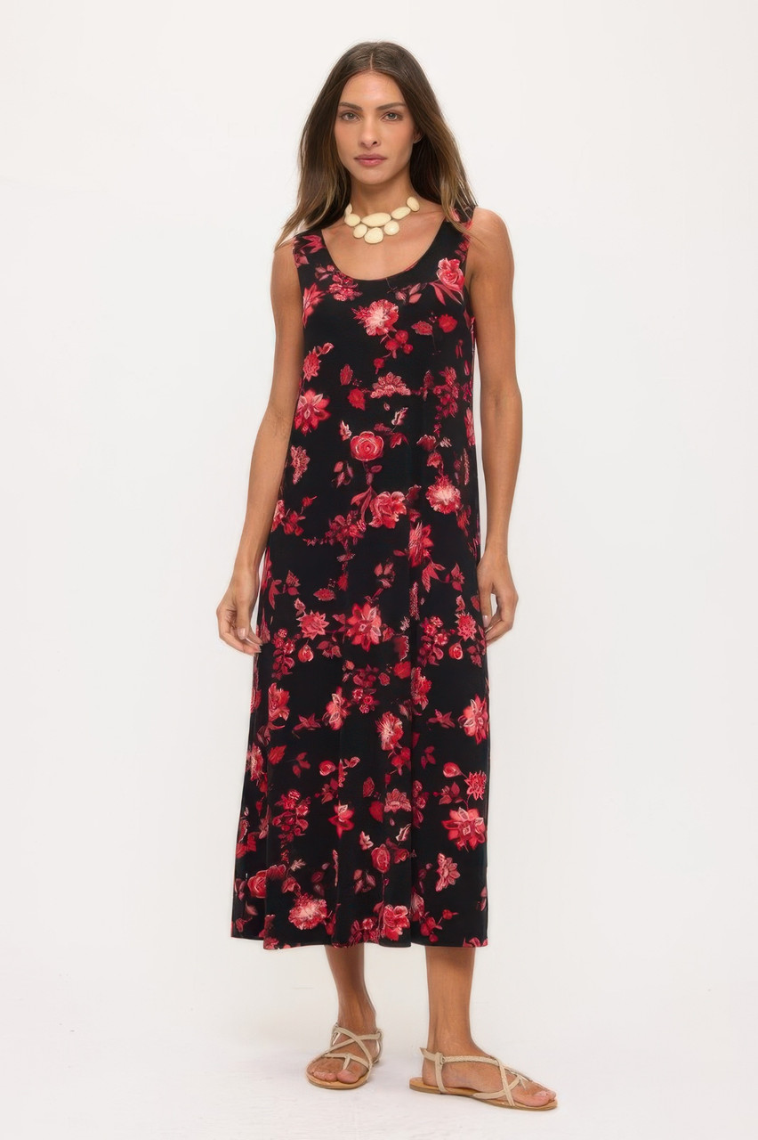 Print Bns Tank Long Dress