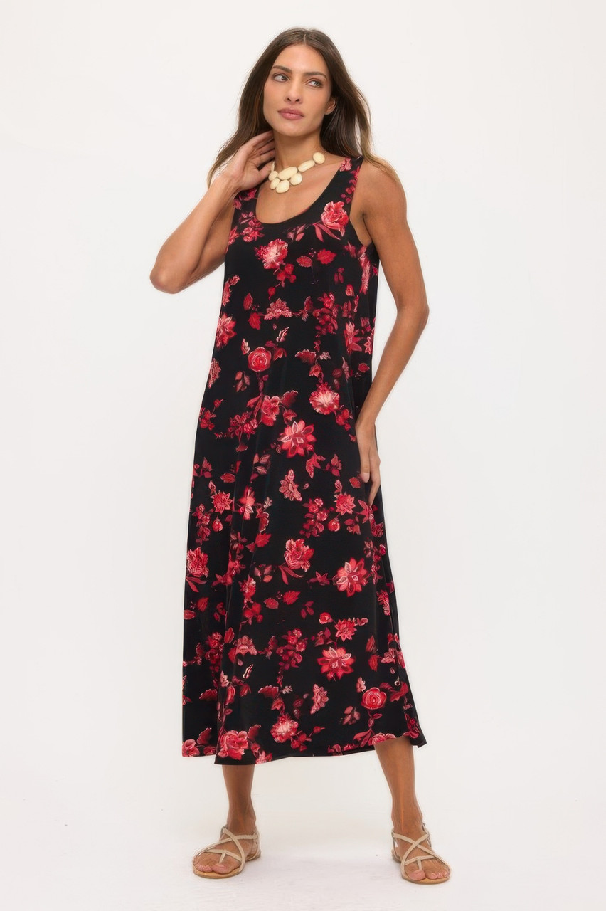 Print Bns Tank Long Dress