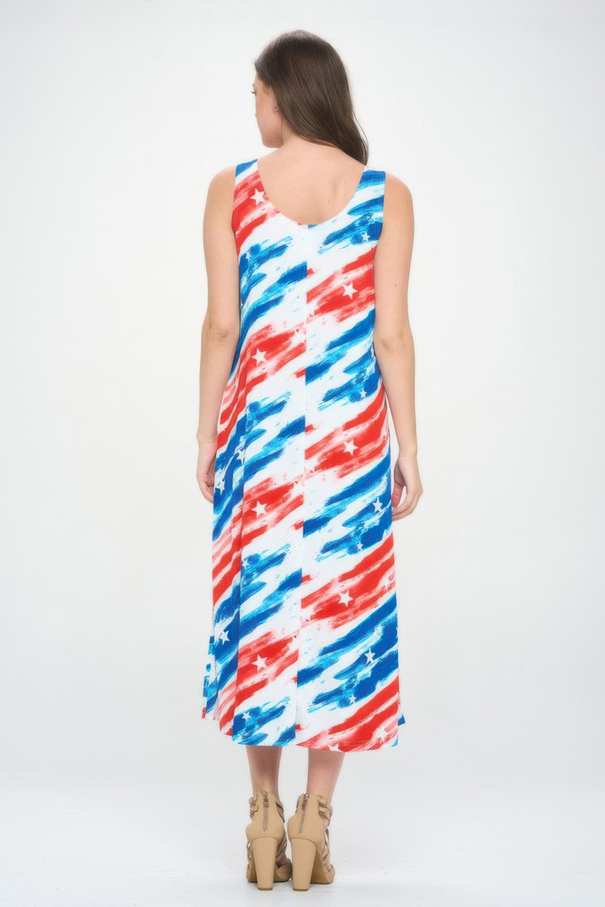 Bns Florida Print Tank Long Dress