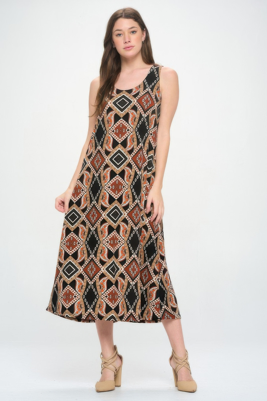 Bns Print Tank Long Dress