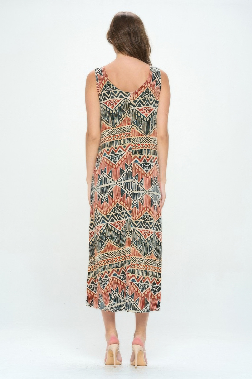 Sleeveless And Soft Round-neckline Long