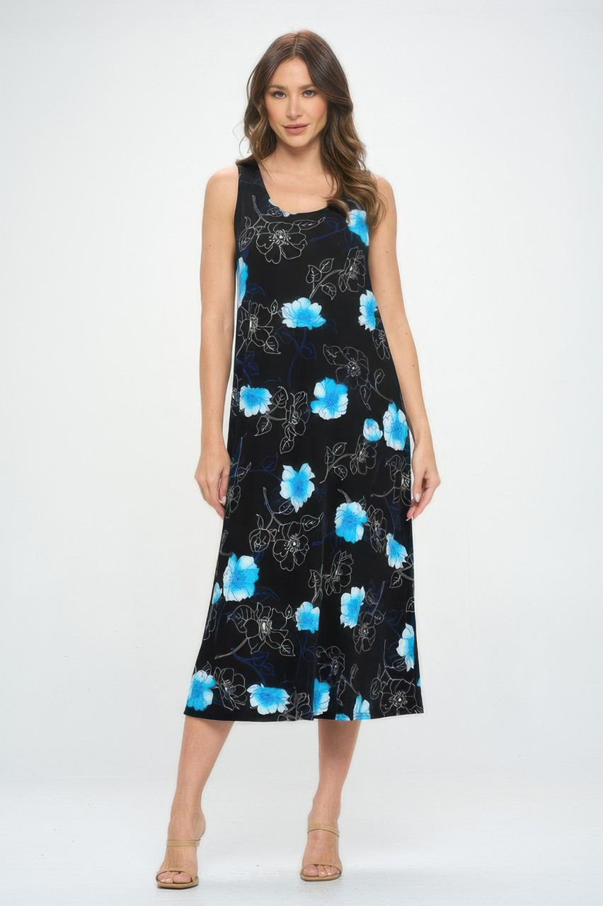 Sleeveless And Soft Round-neckline Long