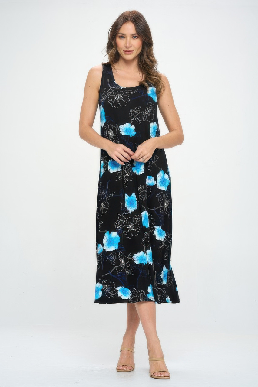 Sleeveless And Soft Round-neckline Long