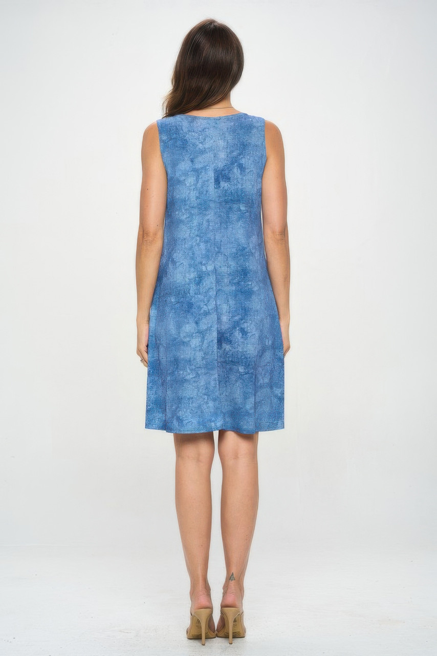 ITY Fabric V-Neckline Short Dress