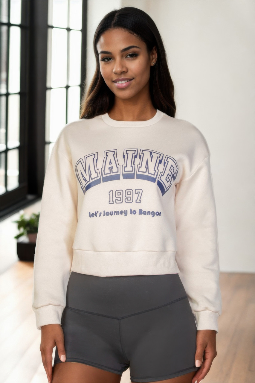 Graphic Drop Shoulder Sweatshirt-45812