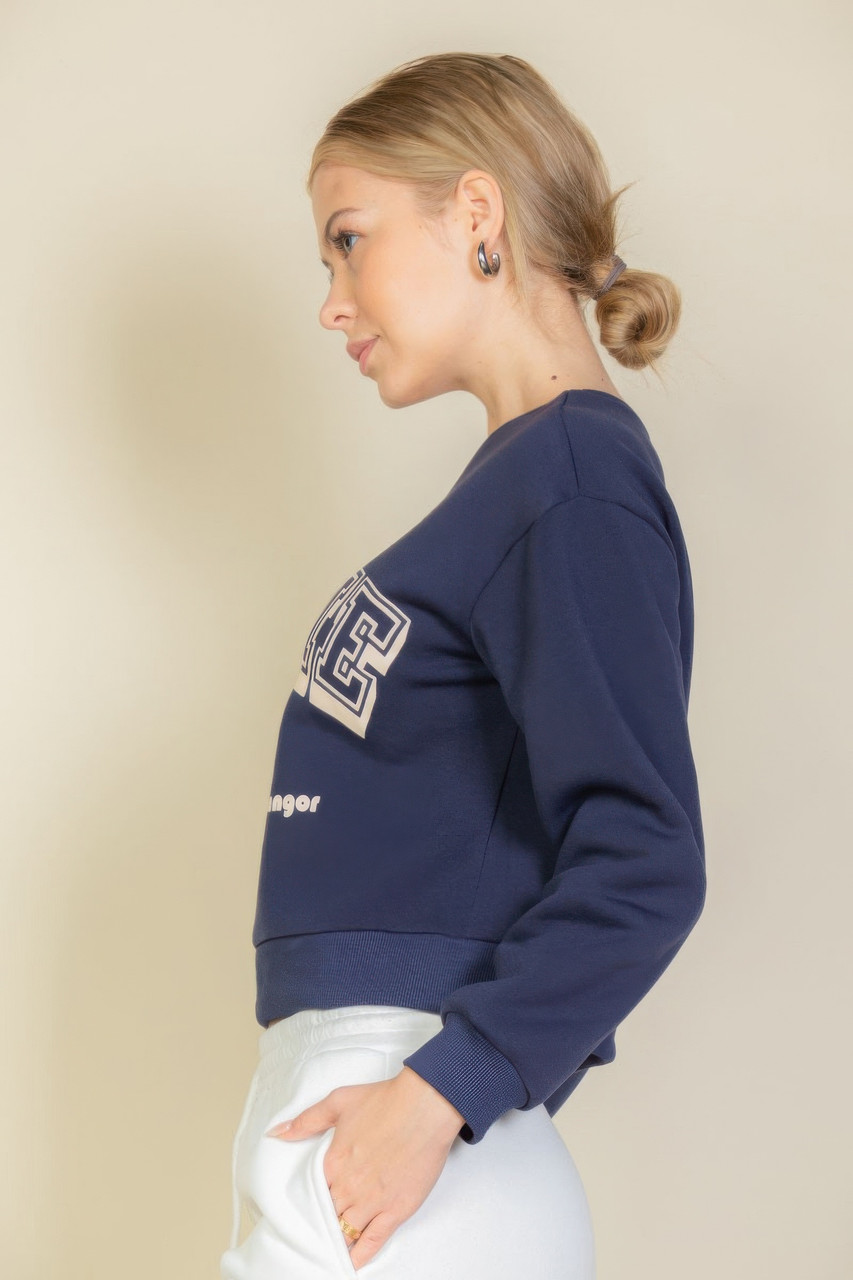 Graphic Drop Shoulder Sweatshirt-45812