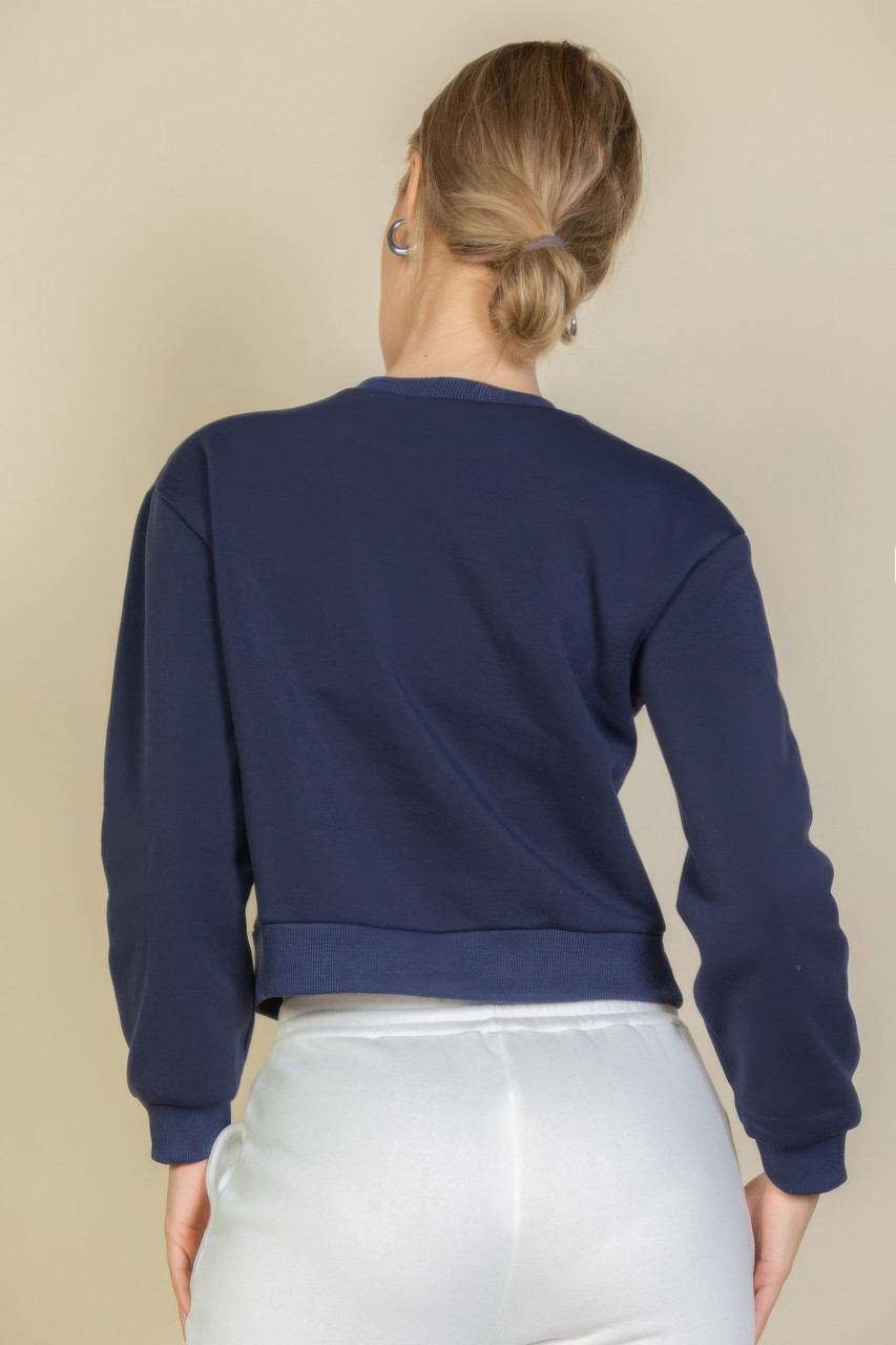 Graphic Drop Shoulder Sweatshirt-45812