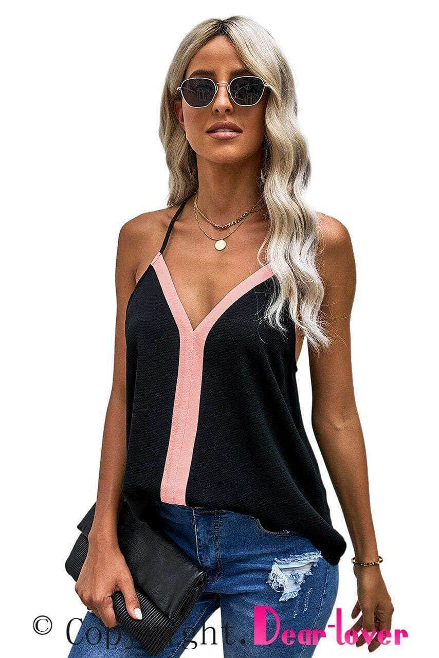 Pink Bold Beautiful Racerback Tank