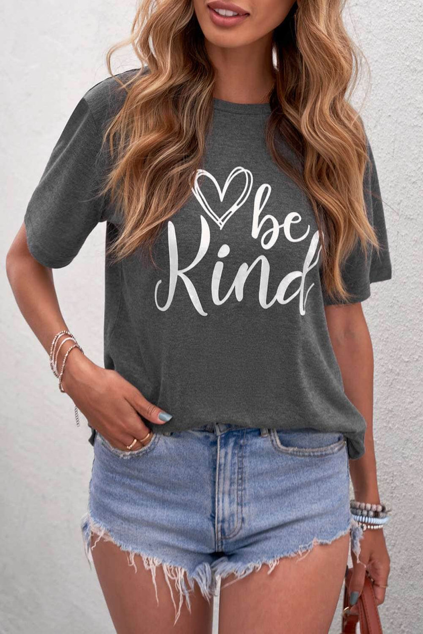 be kind Graphic Gray T-shirt